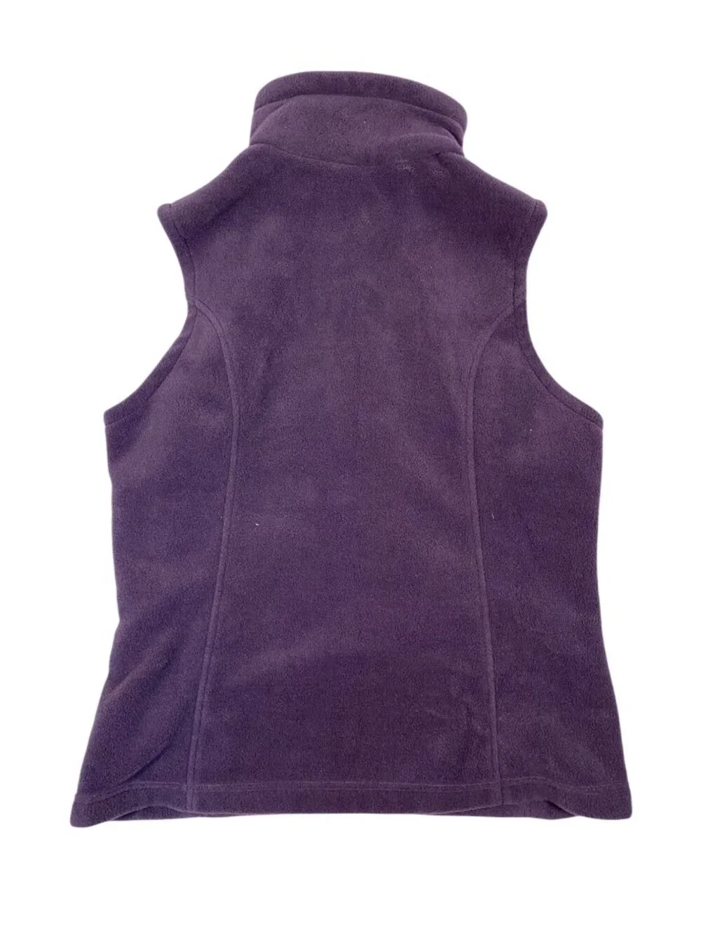 Columbia Womens Purple Fleece Vest M Full-Zip Lightweight Outdoor Polyester - Picture 3 of 6